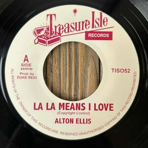 ★美盤！The Delfonics鉄板カヴァー【Alton Ellis - La La Means I Love / The Melodians - Passion Love】7inch Treasure Isle UK Reissue