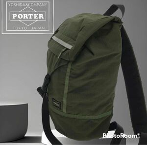 PORTER リュック バックパック リュックサック ナイロン 吉田カバン ロゴ ポーター デイパック カーキ メンズ キャンプ