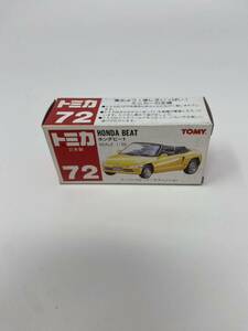 中古TOMY 　トミー　トミカ　トミカ　72　ホンダ　ビート　イエロー　1/50　赤TOMYロゴ　日本製 ※②