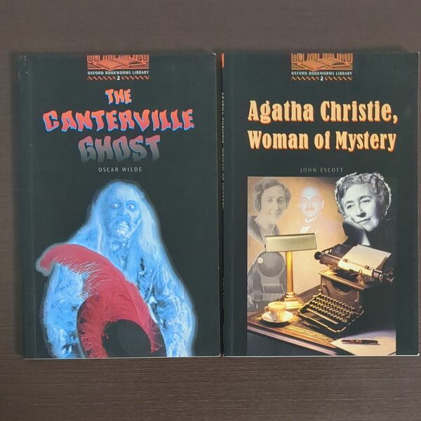 英語本2冊: The Canterville Ghost とAgatha Christie, woman of mystery