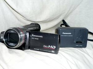 パナソニック フルHDデジタルビデオカメラ HDC-TM350（64GB内臓メモリー・1060万画素静止画撮影)バッテリー、充電器付・動作品