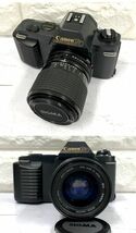 Canon T50 FX EOS Kiss EOS 55 Nikon F-601 他 FUJICA ST605 一眼レフ フィルムカメラ 7台 まとめ 動作未確認 fah 3S072_画像2
