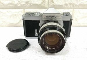 NIKON ニコン NIKOMAT N 一眼レフ フィルムカメラ+NIKKOR-S Auto 1:1.4 f=50mm レンズ シャッターOK fah 3A769