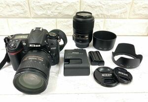 Nikon ニコン D7000 デジタル一眼カメラ+DX AF-S NIKKOR 16-85mm1:3.5-5.6G ED+Micro 85mm 1:3.5G EDレンズ 通電のみ確認 fah 3A818