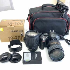 Nikon D5300 ボディ / レンズ AF-S NIKKOR 18-140mm 1:3.5-5.6G ED 18-300mm 1:3.5-6.3G ED fah 2H260Aの画像1
