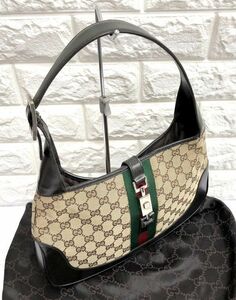 GUCCI グッチ ワンショルダーバッグ 001・3306 3444 GGキャンバス GG柄 シェリーライン 鞄 保存袋付 fah 4S004