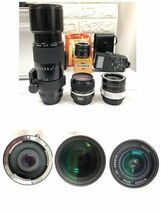 Nikon ニコン FE ブラック フィルム 一眼レフカメラ+NIKKOR 50mm 1:1.4+28mm 1:2.8+300mm 1:4.5レンズ他備品多数 動作未確認 fah 3A792_画像8