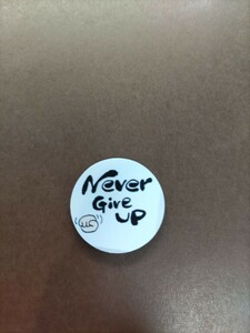 ☆Never Give Up☆マグネット式クリップマーカー☆ボールマーカー☆グリーンマーカー☆