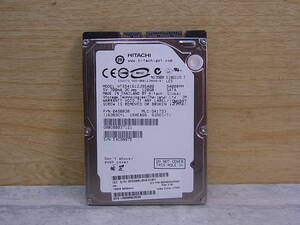 △G/017●日立 HITACHI☆2.5インチHDD(ハードディスク)☆120GB SATA150 5400rpm☆HTS541612J9SA00☆中古品