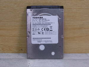 △G/108●東芝 TOSHIBA☆2.5インチHDD(ハードディスク)☆500GB SATA600 5400rpm☆MQ01ABF050☆中古品