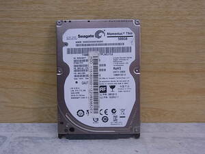 △G/109●シーゲート Seagate☆2.5インチHDD(ハードディスク)☆500GB SATA300 5400rpm☆ST500LT012☆中古品