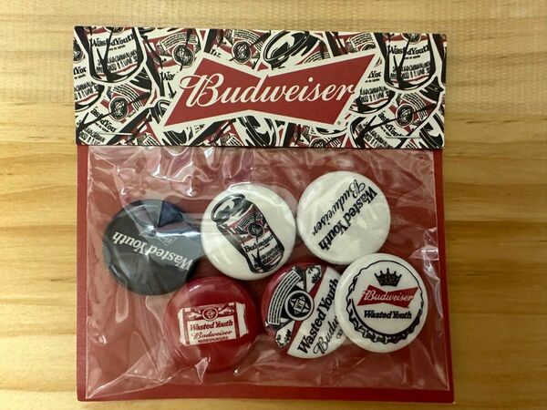 Wasted Youth Budweiser VERDY 缶バッジ バッチ