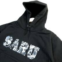 新品 SANTASTIC！ TOKYO TRIBE SARU メンズ プルオーバー パーカー Mサイズ ブラック サンタスティック 井上三太 ビッグロゴ_画像3