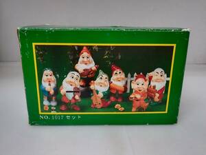 ●未使用 ガーデンノーム GARDEN GNOME 七人の小人 音楽隊 ガーデニング 陶器 置き物 送料710円～