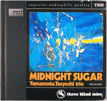 (XRCD) 山本剛トリオ 『Midnight Sugar（ミッドナイト・シュガー）』 国内盤 TBM XR 0023 Tsuyoshi Yamamoto Trio / Three Blind Mice_画像1