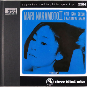 (XRCD) 中本マリ 『Mari Nakamoto III』 国内盤 TBM XR 0056 マリ・ナカモト 3 鈴木勲, 渡辺香津美 / Three Blind Miceの画像1