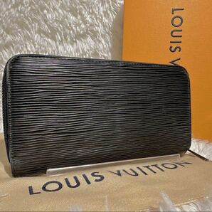 ★極美品★ ICチップ搭載 LOUIS VUITTON ルイヴィトン エピ ジッピーウォレット M68755 長財布 メンズ レディース 正規品 黒の画像2