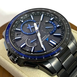 1円～ メーカー修理点検済 箱付き CASIO カシオ OCEANUS オシアナス OCW-G1100B-1AJF クロノグラフ ソーラー チタン メンズ 腕時計の画像3