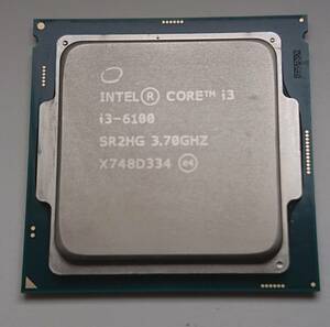 ★★　Intel CPU Core i3-6100 SR2HG 3.70GHz /　　動作PCより抜取り品　　ジャンク品扱い★★