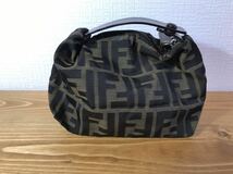 ●3-427 FENDI フェンディ ポーチ ズッカ 総柄 FF 小物入れ ズッカ柄 _画像2