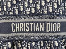 ★3-479 ChiristianDior クリスチャンディオール ディオール オブリーグ ワンピース ハーフジップ ネイビー 紺色 サイズ36 イタリア製_画像7