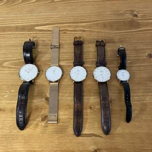 3-82 Daniel Wellington ダニエルウェリントン メンズ レディース 腕時計 時計 ウォッチ クォーツ ステンレス レザーベルト 5点セット