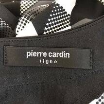 3-117 pierre cardin ligne ピエール カルダン リーニュ トップス 半袖 チュニック サイズ 44 女性用 レディース ブラック タグ付き 未使用_画像8