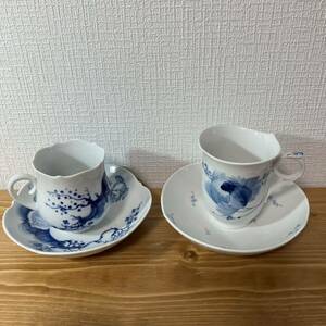 ●3-368 マイセン MEISSEN カップ ソーサー 青い花 ブルーフラワー オーキッド ブルーオーキッド コーヒー 花柄 食器 洋食器 