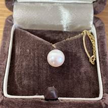 ●3-398 MIKIMOTO ミキモト パール アクセサリー ピン ブローチ 真珠 ゴールド カラー フォーマル 箱入 _画像2