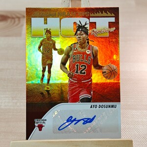 アヨ・ドスンム 2023-24 Panini NBA Hoops Hot Signatures Ayo Dosunmu Auto Chicago Bulls 直筆サインカード