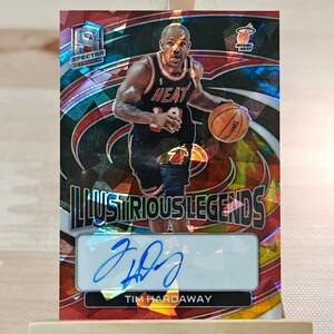 49枚限定 ティム・ハーダウェイ 2022-23 Panini Spectra Tim Hardaway Illustrious On-Card Auto 49/49 ヒート 直筆サインカード