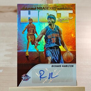 リチャード・ハミルトン 2023-24 Panini NBA Hoops Hot Signatures Richard Hamilton Auto ピストンズ 直筆サインカードの画像1