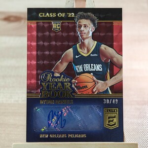 49枚限定 ダイソン・ダニエルズ 2022-23 Panini Donruss Elite NBA Dyson Daniels Rookie Auto RC 直筆サインカード