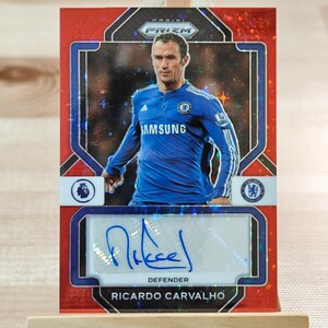 リカルド・カルヴァーリョ 2022-23 Panini Prizm EPL Ricardo Carvalho Red Stars Auto Autograph Chelsea 直筆サインカード