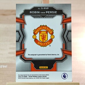 ロビン・ファン・ペルシ 2023-24 Panini Prizm Premier League Robin van Persie Auto Manchester United 直筆サインカードの画像2