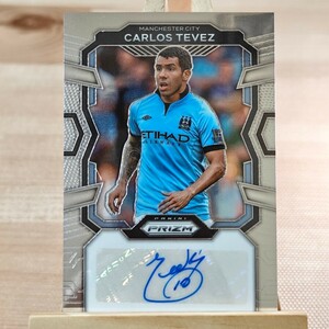 カルロス・テベス 2023-24 Panini Prizm EPL Carlos Tevez Auto Manchester City Autograph 直筆サインカード