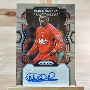 エミール・ヘスキー 2023-24 Panini Prizm Premier League Emile Heskey Auto Liverpool 直筆サインカード