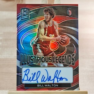 99枚限定 ビル・ウォルトン 2022-23 Panini Spectra Basketball Illustrious Legends Bill Walton On-Card Auto 68/99 直筆サインカード