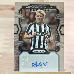 アンソニー・ゴードン 2023-24 Panini Prizm Premier League Anthony Gordon Auto Newcastle United 直筆サインカード