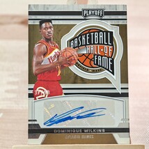 99枚限定 ドミニク・ウィルキンス 2021-22 Chronicles Playoff Hall Of Fame Dominique Wilkins Auto 37/99 直筆サインカード ホークス_画像1