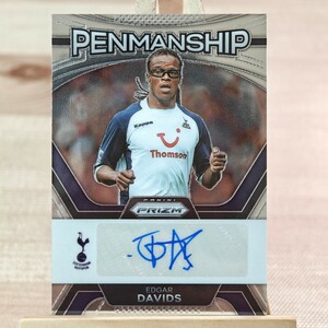 エドガー・ダーヴィッツ 2023-24 Panini Prizm Premier League Edgar Davids Penmanship Auto Hotspur 直筆サインカード