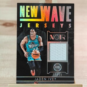 99枚限定 ジェイデン・アイビー 2022-23 Panini Noir Jaden Ivey NEW WAVE JERSEYS 68/99 