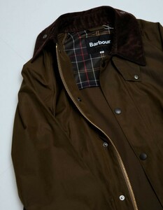 試着のみ 未使用 Barbour × BEAMS F 別注 BEDALE CLASSIC FIT ピーチスキン ジャケット 40