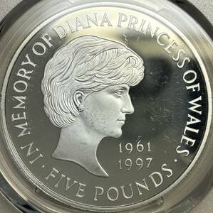 【イギリス大型銀貨】(ダイアナ妃 PCGS-PR67 1999年)