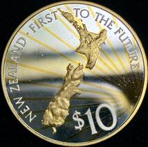 【ニュージーランド大型銀貨】(2000年銘 28.5g 直径38.5mm プルーフ)_画像1