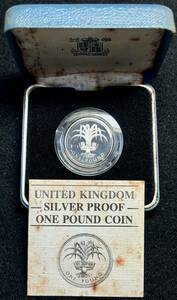 【イギリス銀貨】(1985年銘 9.5g 直径22mm プルーフ)