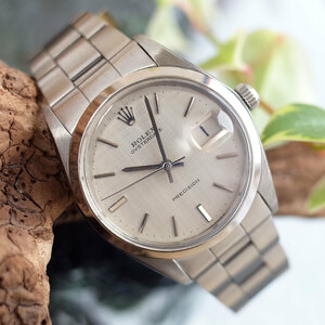 ロレックス 6694 オイスターデイト SS 1971年製 モザイク 巻ブレス cal.1225 手巻 メンズ 腕時計 ROLEX OH済1年保証