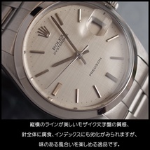 ロレックス 6694 オイスターデイト SS 1971年製 モザイク 巻ブレス cal.1225 手巻 メンズ 腕時計 ROLEX OH済1年保証_画像3