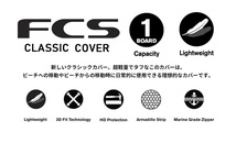 FCS CLASSIC ショート ボードケース　6'0 Black-Mango_画像8