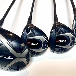 【Titleist】タイトリスト TS3/Dr9.5 TS2/3w/5w/UT23 4本 メーカーカスタムUSED Tour AD ヘッドカバー有 レンチ付の画像1